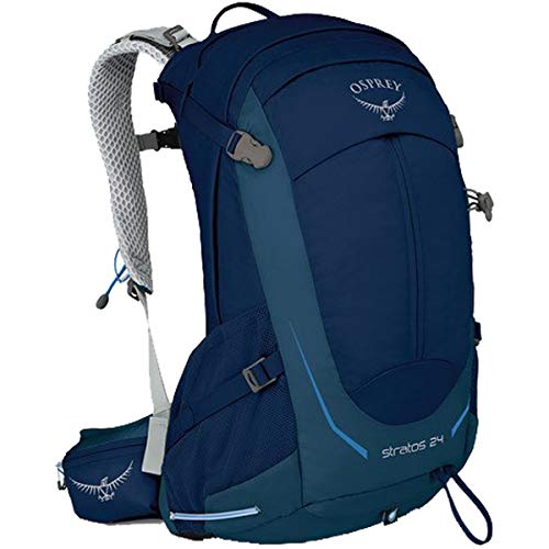 Osprey Stratos 24 Men's Hiking Backpack, Eclipse Blue, 24L, 24 Liters