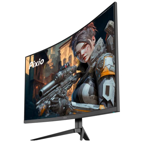 Pixio Pxc277 Advanced 27 Inch 1500R Curve Fast Va 1Ms Gtg Response Time Wqhd 2560 X 1440 Resolution 165Hz Refresh Rate Hdr Adaptive Sync Dci-P3 97% Curved Gaming Monitor #TOP3