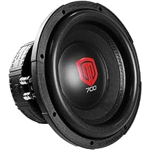 PRORECK 708 8-Inch Car Subwoofer, 1800W Peak / 600W RMS, Dual 2-Ohm Voice Coil, Black, Paper Cone, Passive, for Car Audio1pc