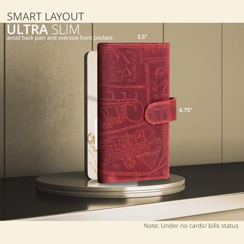 Oak Leathers Checkbook Cover Slim Minimalist For Men with RFID Blocking Credit Card Holder Wallet4