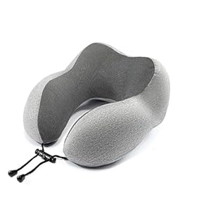 Airplane Neck Pillow Travel Pillow 100% Pure Memory Foam Travel Pillow, Comfortable & Breathable Cover, Machine Washable,