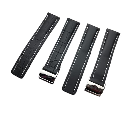Bracelet haut de gamme en silicone compatible Breitling Navitimer World de précision - 7