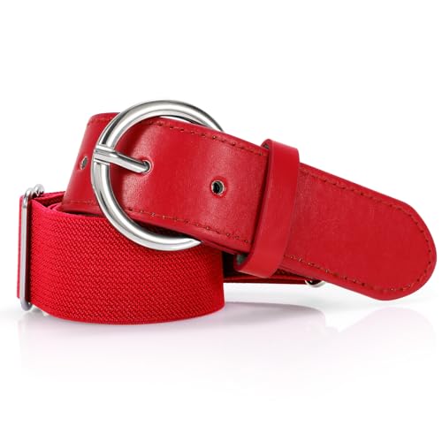 SANSTHS Adult And Youth Baseball Belt for Women Men,Elastic Adjustable Uniform Belt Softball Belt