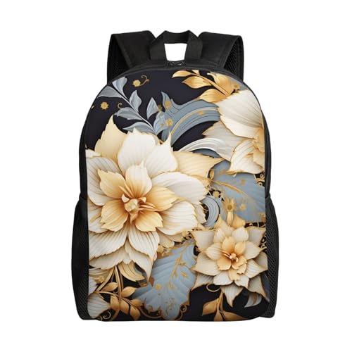 Mochila para senderismo unisex con diseño floral miniatura 1