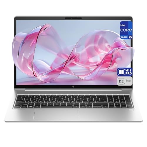 HP Elitebook 650 G10 Business Laptop, Intel Core i5-1335U, 32 GB DDR4 RAM, 1 TB SSD, 15,6' FHD (1920x1080) Display, Intel Iris Xe Grafikkarte, Deutsches Tastatur-Layout, Windows 11 Pro, Silber