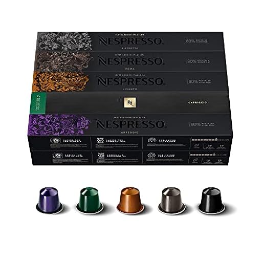 Nespresso Original Cápsulas de Café, 100 Cápsulas de Café,(20 Arpeggio, 20 Capriccio, 20 Livanto, 20 Roma & 20 Ristretto) para Cafetera | Ya disponible en tu tienda friki favorita! En mundofriki.es!