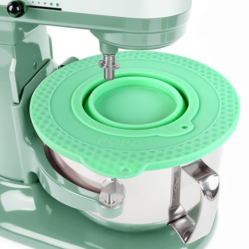 Silicone Mixer Bowl Cover Compatible with KitchenAid 6 Quart Bowl-Lift Stand Mixer, Mixer Bowl Lid to Prevent Spilling of Ingredients