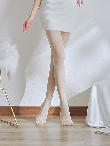 Image of Sahabowi Women Tights, Sheer High Waist Pantyhose, Vintage Control Top Stockings, Siwa 5