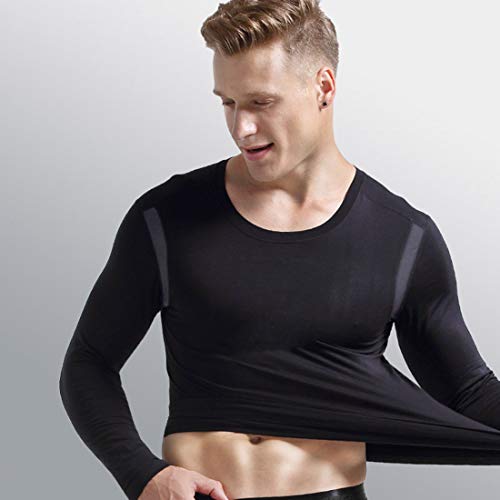 Ouruikia Men's Thermal Underwear Set Base Layer Set Tops & Bottoms Thermals Long Johns Base Layer Set2