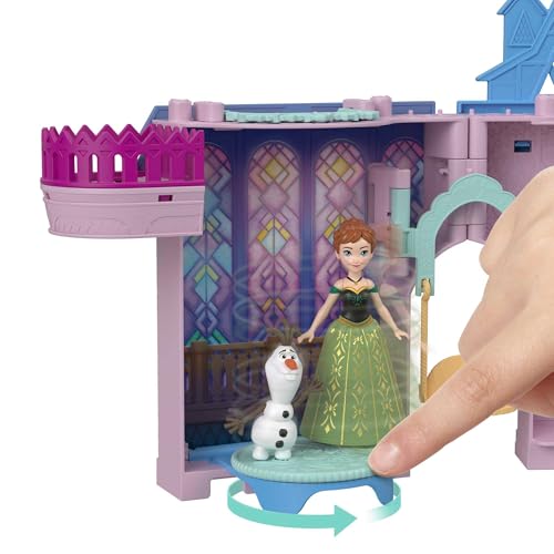 Image of Disney Frozen Toys, Storytime Stackers Anna's Arendelle Castle, Stackable Doll House with Small Doll, Olaf & 7 Pieces, Inspired by the Movies​​​