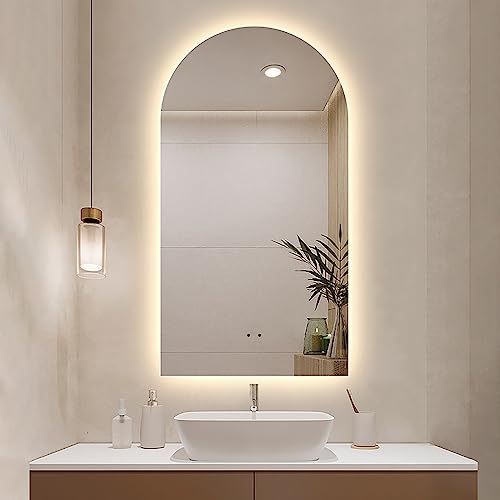 Miroir de salle de bain intelligent à DEL avec 3 modes de couleur et intensité variable - 8