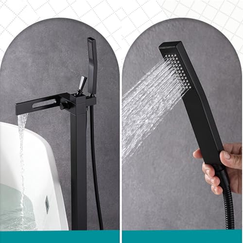 Robinet mitigeur de baignoire multifonction à cascade chromé - 6