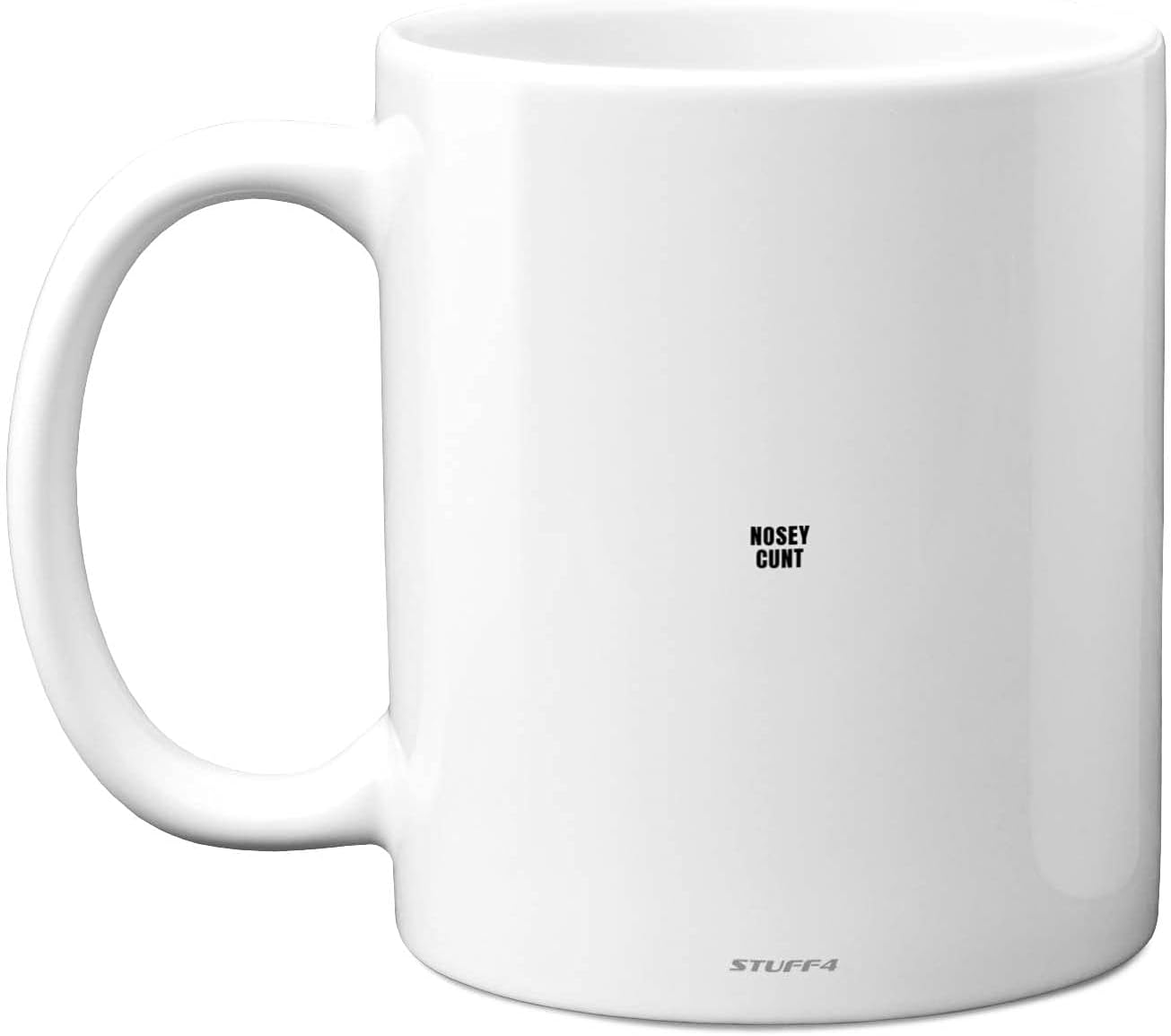 Stuff4 Nosey C**t Mug - Fun Sarcastic Gifts for Work Colleagues, Crude Rude Xmas Gift, Novelty Christmas Mug for Friends, Funny Secret Santa Gifts, 11oz Ceramic Dishwasher Microwave Safe Coffee Cup
