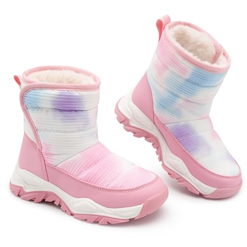 Stelle Toddler Snow Boots Boys Girls Winter Cold Weather Waterproof Non Slip Warm Shoes for Little Kids