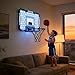 Xanorrg Compacts Indoor Basketball Hoops Remote LED Light Electronic Scoreboard for Bedroom Wall Mount Space Saving Indoor Basketball Hoops