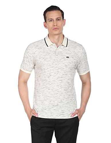 Image of Arrow Men's Cotton Solid Regular Fit Polo Shirt