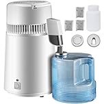 Uargd Pure Water Distiller 750W, Purifier Filter Fully Upgraded with Handle 1.1 Gal /4L, BPA Free Container, Perfect for Home Use, White