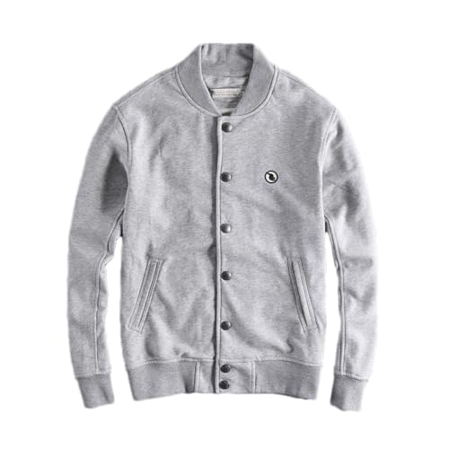 Abrigo casual tipo chaqueta universitaria de hombre para abrigarse con estilo deportivo