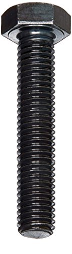 Image of M12x80mm Hex Head Screw Bolt Class 8.8 Carbon Steel Metric Full Threaded Right Hand Black 2-Pack