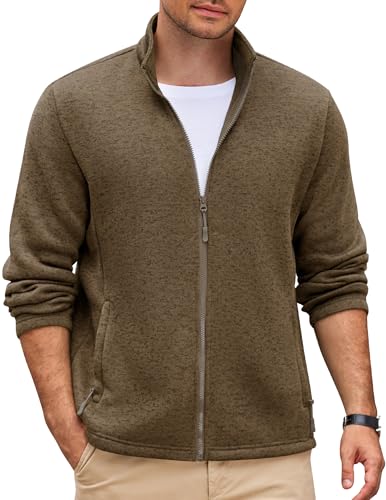 COOFANDY Light Fleece Jackets for Men Lightweight...