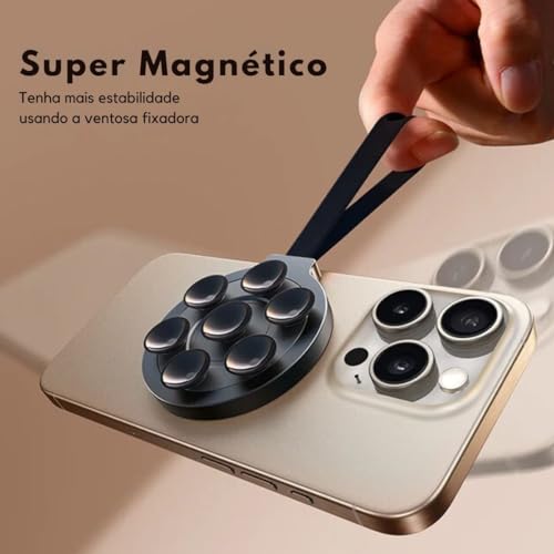 Suporte Ventosa Magnético Mag-Safe Para iPhone E Outros Modelos