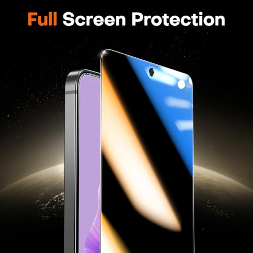 Image of TOCOL Privacy Screen Protector for Samsung Galaxy S26, 9H Hardness Military Grade Shatterproof HD Tempered Glass Easy Installation Case Friendly 2 Pack