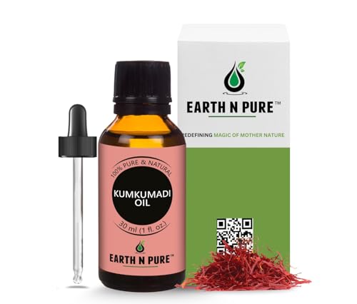 Image of Earth N Pure Kumkumadi Tailam Face Oil with Glass Dropper 30 ml