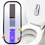 Inodoro UV esterilización luz con sensor de movimiento, cambio de luz, control automático completo, detector LED de inodoro, activado por movimiento, cuenco de inodoro con luz Agrado H4