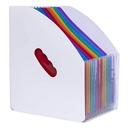 Accordian File Organizer 13 Pockets,Expanding File Folder in A4/Letter Size Holds 1300 Sheets of A4 Paper