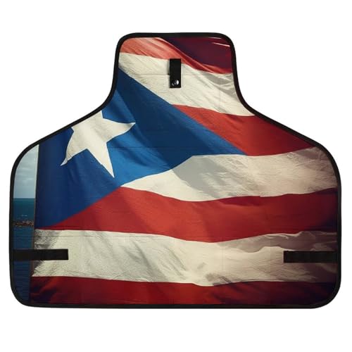 Delantal con diseño Puerto Rico ajustable con bolsillos miniatura 1