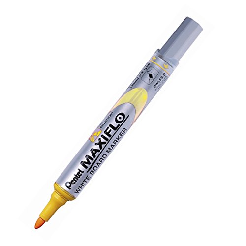 Maxiflo Whiteboard-Marker, dünn, Gelb, 12 Stück