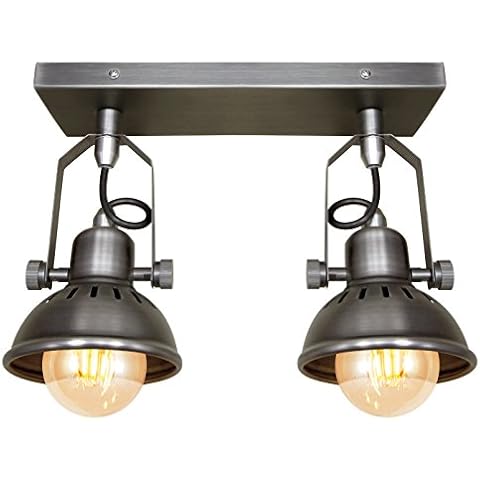 Long Life Lamp Company Vintage Twin Ceiling Light Cover