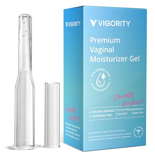 Image of Vigority Vaginal Moisturizer Gel: Long Lasting Relief for Vaginal Dryness, Irritation & Intimate Discomfort with Hyaluronic Acid & Vitamin E (1 Ounce (Pack of 2))
