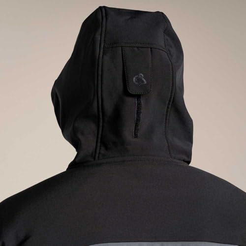 Craghoppers Mens Expert Active Contrast Hooded Soft Shell Jacket (L) (Carbon Grey/Black) - Image 6