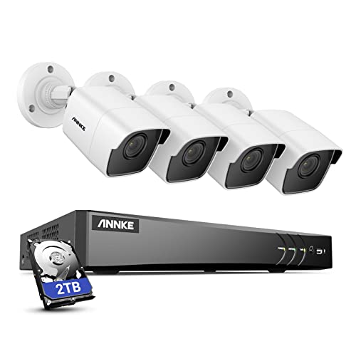 ANNKE 8CH 5MP Lite DVR 1080P Outdoor Security Camera System IR