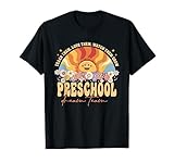 Camisas preescolares para profesores, mujeres, mamá, papá, etc. que aman enseñar e inspirar. Lleva la camisa retro Groovy del equipo de ensueño preescolar para el regreso a la escuela, 100 días, último día de escuela, día de campo o día de prueba de prueba o cualquier día. Camiseta de profesor de equipo preescolar