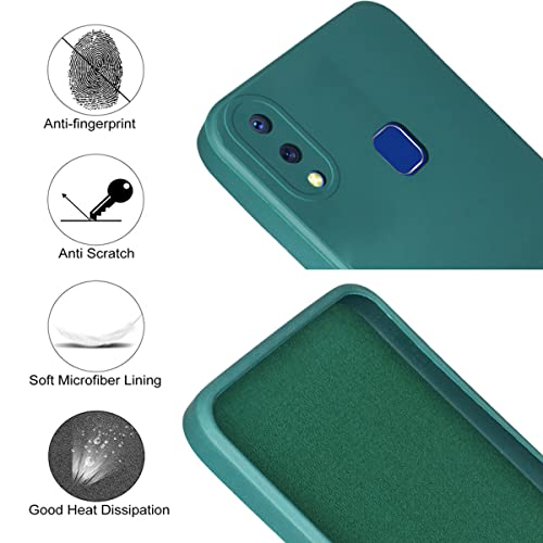 Image of Jkobi Back Cover Case for Vivo Y95 | Vivo Y93 | Vivo Y91 (Inside Fiber Cloth | Smooth Matte Finish | Elegant Professional Look |Green)