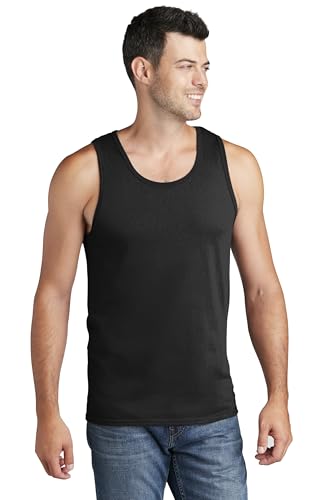 Port & Company Core Cotton Tank Top-PC54TT-XL-Jet Black