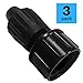 Habitech 3-Pack 1/2 Inch Drip Irrigation Tubing to Faucet/Garden Hose Adapter - Reusable Connector Fittings for Most Rain Bird, Orbit, Dig, Toro 1/2 or 5/8 Tubing x 3/4