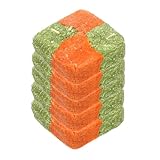 BAZEITFLOW 5 Stück Teiliges Natürliches Kauspielzeug für Kleintiere Alfalfa Gras Kuchen für Kaninchen Meerschweinchen Chinchillas Zahnpflege Snacks zur Stressreduktion und Täglichem