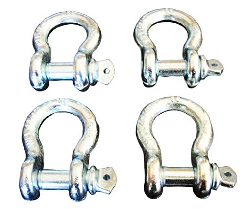 4PCS Goliath Industrial 3/4 Bow Shackle Anchor Clevis Screw PIN 9500LB BS34 G-209