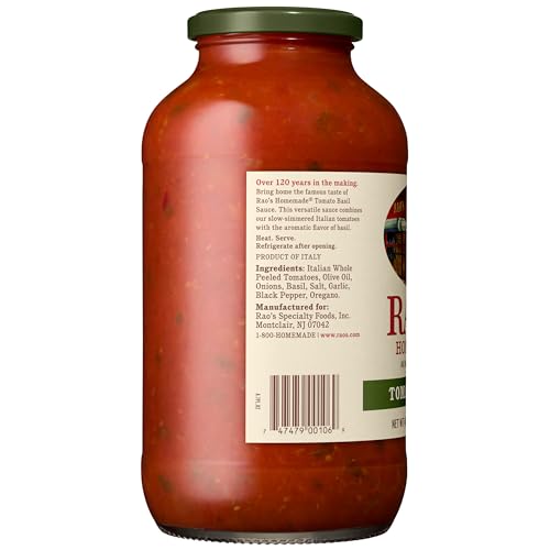 Image of Rao's Homemade Tomato Basil Sauce Made with Italian Tomatoes, 40 oz