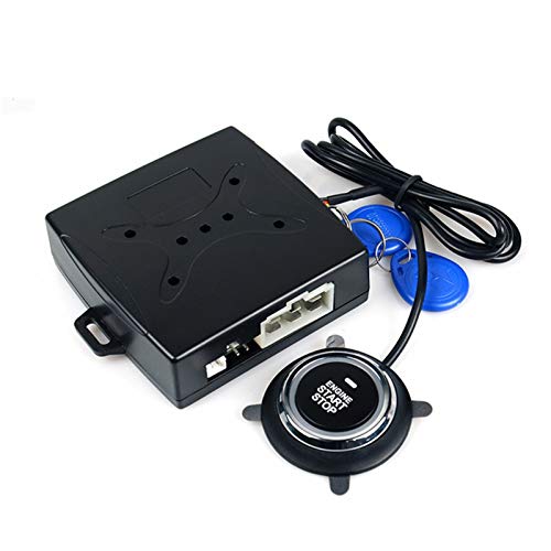 Alarma Coche Smart Auto Coche Alarma Motor Starline Push Button Start Stop STOP RFID BLOQUEO Cambio de encendido Sistema de arranque sin llave Anti-ROFT Cierre Centralizado Universal Coche