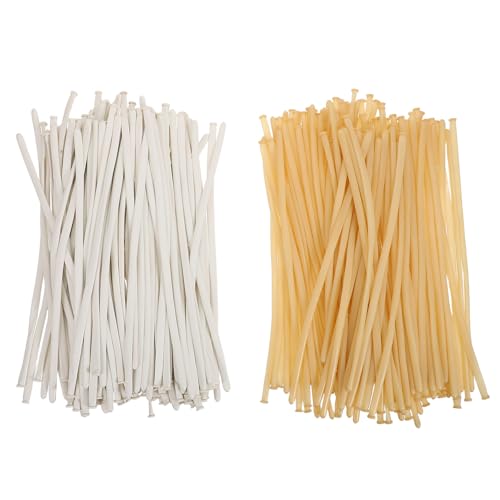 TOBBOMEY 200 Piezas Globos Largos Blancos y Transparentes para Modelar Kit de Globos de Látex para Esculturas Creativas Decoración de Cumpleaños Bodas y San Valentín Suministros para Taller
