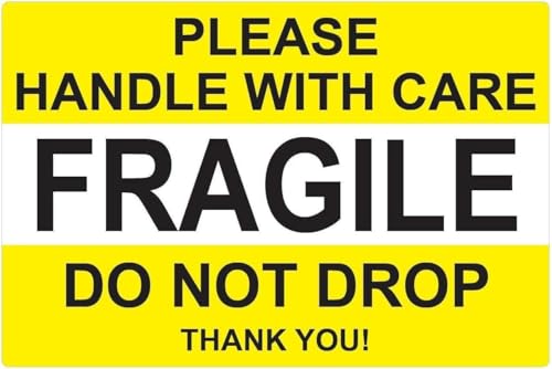 Stickers Fragile imperméables et haute adhérence pour sécuriser le transport de vos colis