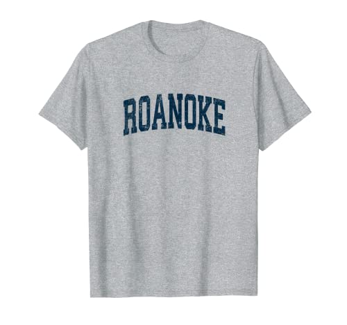 Roanoke Virginia VA Vintage Athletic Sports Marine T-Shirt