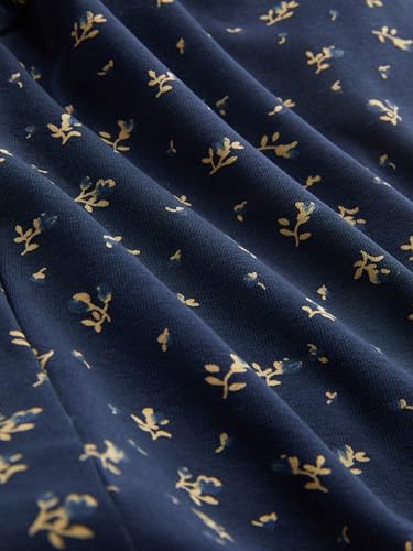 CIDER Cute Top for Women Trendy 100% Cotton Pointelle Floral Short Sleeve Top Scoop Neck Lettuce Trim4