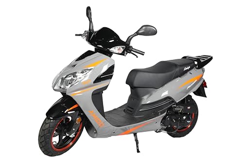 Gas Moped, Scooter for Adults, 49cc/50cc Scooters & Motorcycles for Adult Scooter, Moped for Adults Motorcycle, Gas Bike, Gas Motorcycle, Moto EléCtrica para Adultos 4 Stroke (Grey 50 PH)