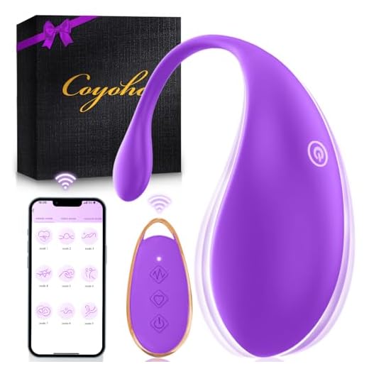 Coyoho Vïbràtorepēr Dònná Piccòlò Wireless Mini Ṿiḇrátòrē Ovett-vibrante-Dónnà Telecømando cn App da telefn Vïbràtore pēr Dònná Ṽiḅrātòrē Dòṉṉá Ṿiḇrátòri 9 Modalità（Malva ）