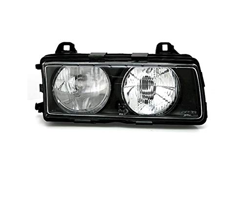 Right Headlight Compatible With BMW 3 Series E36 1994 1995 1996 1997 1998 VP1066P Headlamp Passenger Side Headlights Headlight Assembly Projector Front Car Light Lamp Black LHD